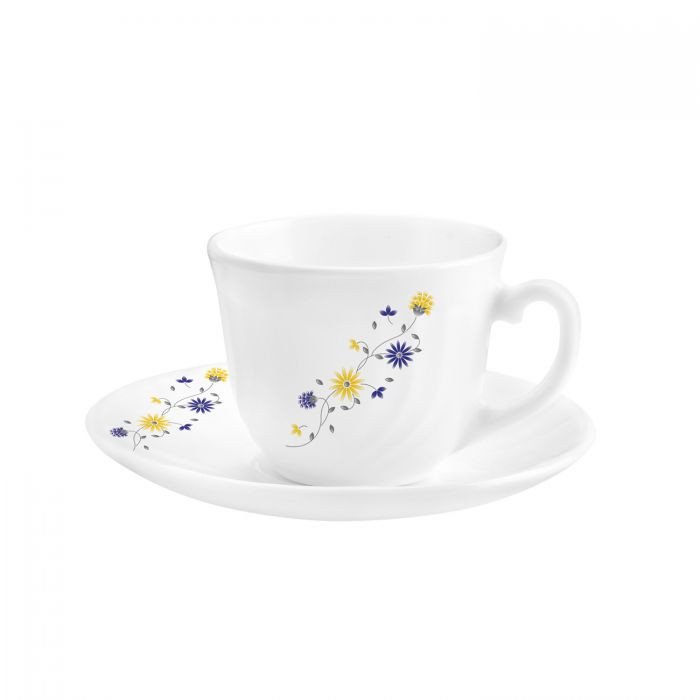 Cello Bella Blooming Daisy Tea And Coffee Cup Saucer 6 Pair