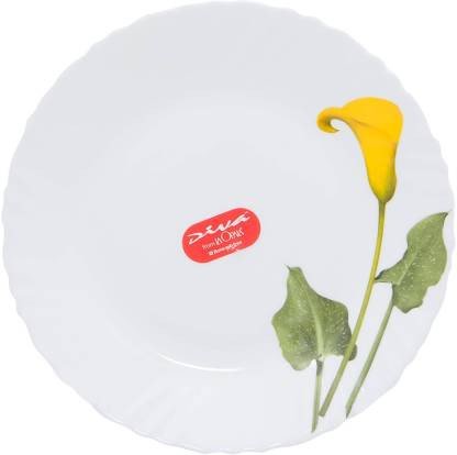 LA OPALA DIVA AMBER LILY Dinner Plate (6 Dinner Plate)