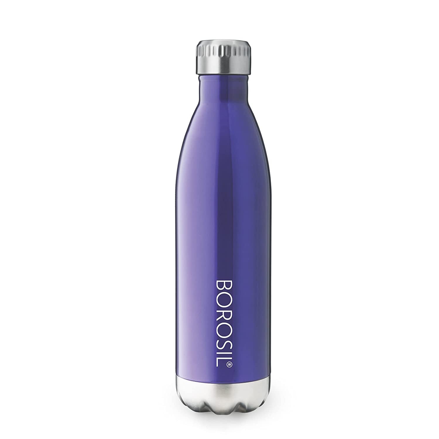 Borosil Stainless Steel Hydra Bolt Trans - Vacuum Insulated Flask Water bottle,1 Liter