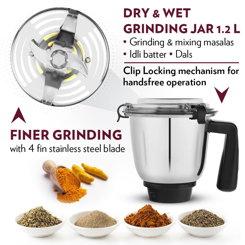 borosil silverline mixer grinder 750w