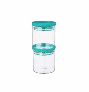 Cello Glass Glass Jars - 500 Ml, 2 Pieces, Green
