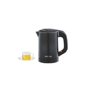 Borosil Eva Cool Touch 600 ml Stainless Steel Kettle