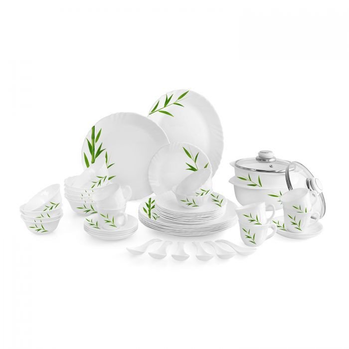 Cello Bamboo Grove Dinner Set Opal Dinnerware Royale Collection 35 Pcs