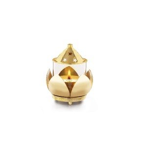 Borosil Festivals Lotus Subh Brass Diya (Medium)