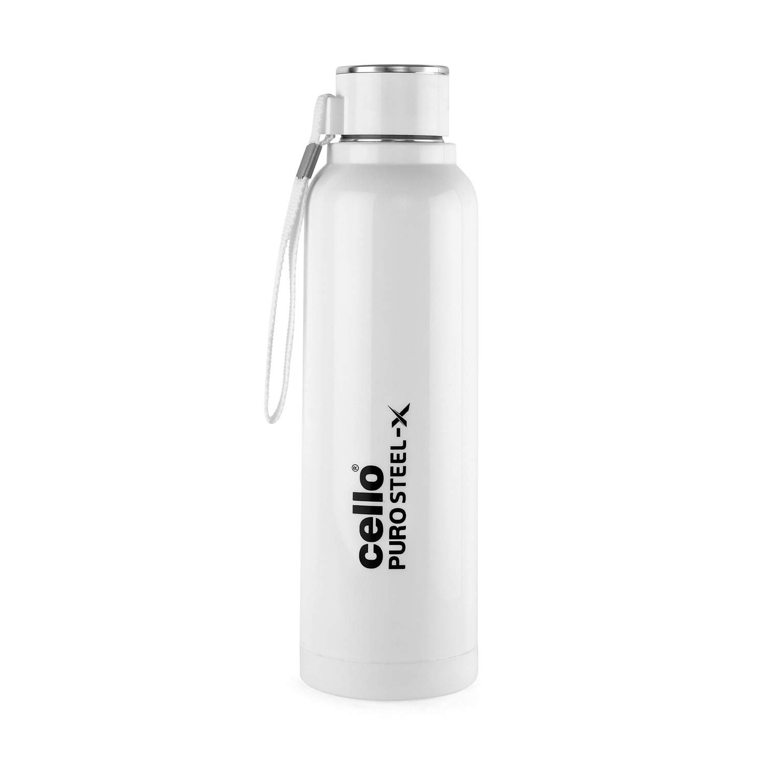 Cello Puro Steel-X Benz Water Bottle with Inner Steel and Outer Plastic 900 ml