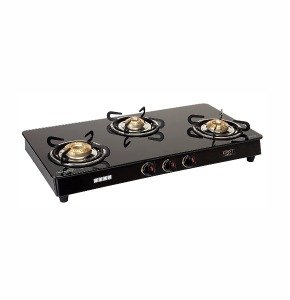 Usha EB GS3 001 Cooktop Ebony 3001 (Black) Gas Stove