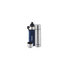 Borosil Thermo Stainless Steel Flask, 750ml, Blue