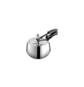Vinod 18/8 Stainless Steel Europa Pressure Cooker - 2L, Induction/Gas Stove Friendly, Inner Lid, ISI Certified, 2 Yrs Warranty