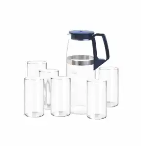 Cello Crystal Jug set 1200 mL jUG 290 mL 6 Glass