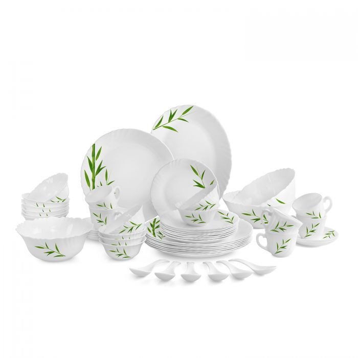 Cello Bamboo Grove Dinner Set Opal Dinnerware Royale Collection 46 Pcs