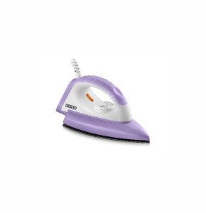 USHA Armor AR1100WB 1100 W Dry Iron with Black Weilburger Soleplate (Purple)