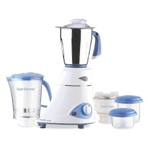 Preethi Blue Leaf 110V Mixer Grinder - White, 550W - A High-Performance Kitchen Appliance