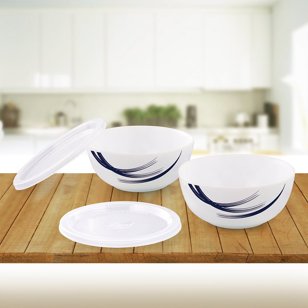 Larah By BorosilIndigo Stella Serve N Store Mixing Bowl 2 Piece