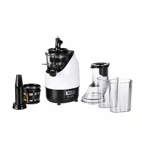 Usha CPJ 382F NutriPress Cold Press Juicer with Full Mouth Feeding Tube, 200 Watt (Black & White)