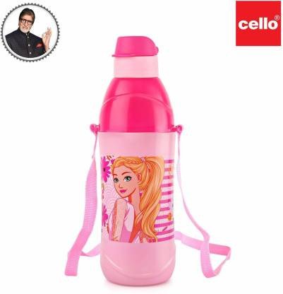 cello Puro Kids Steel Inner 600ml Water Bottle for Kids,Light Pink 600 ml Bottle  (Pack of 1, Pink, Steel)