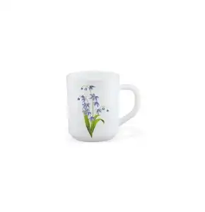 Larah by Borosil Opalware Lavender Mug Set-250 ml x 2-Coffee Cups & Mugs
