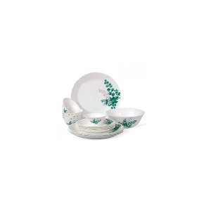 Cello Aqua Leaves Dinner Set Opal Dinnerware Imperial Collection 19 Pcs