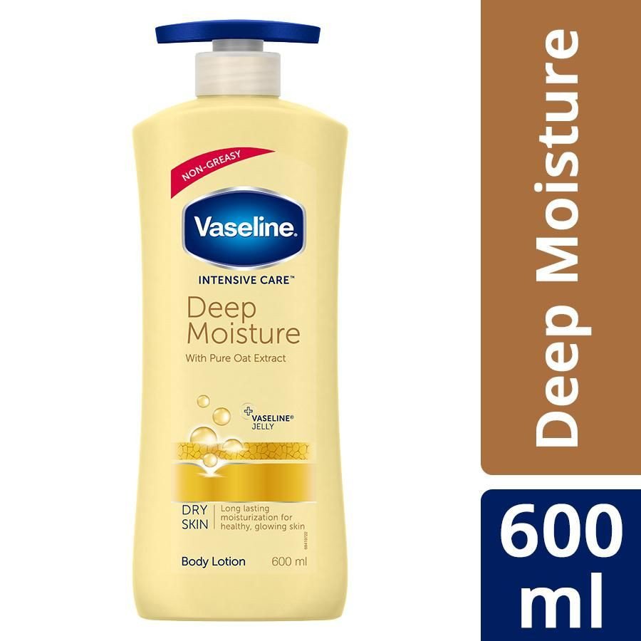 Vaseline Intensive Care Deep Moisture Body Lotion - With Pure Oat Extract, 600 ml