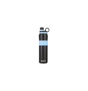 Borosil Hydra Thirst Burst Arctic Water Bottle, Stainless Steel Water Bottles, Vacuum Insulated Flask Bottles, 800 ml, Black & Blue
