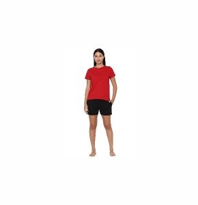Allen Solly Women's Cotton Solid Board Shorts Black